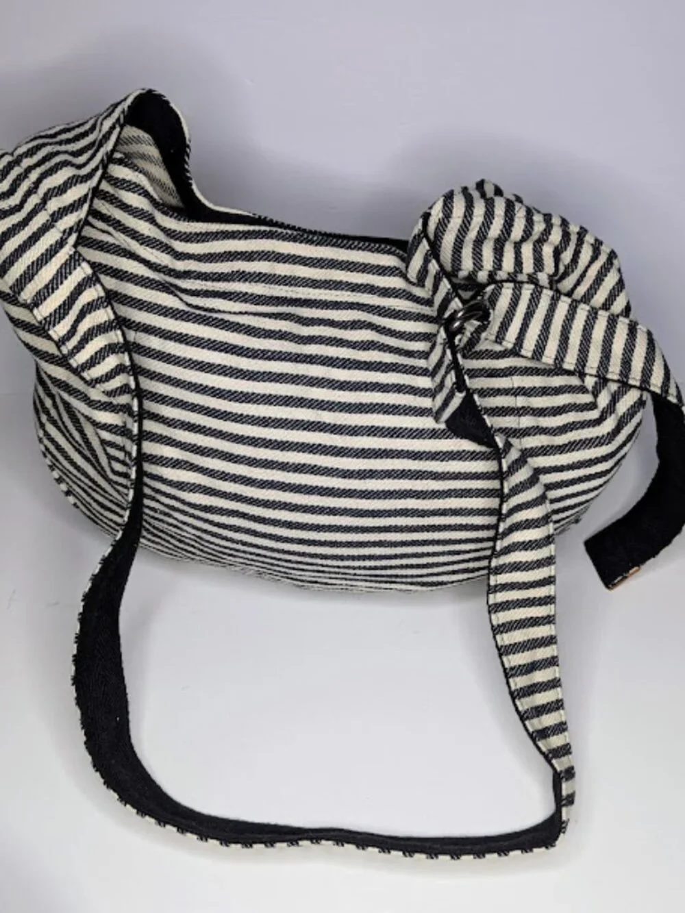 Thirty-One Retro Metro Twill Stripe Hobo Bag